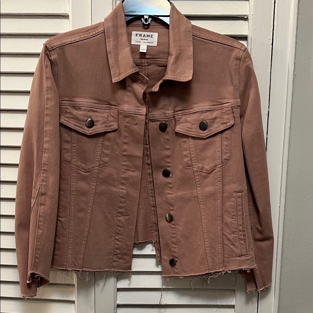 Frame Denim Women's Blush Denim Jacket size Small
